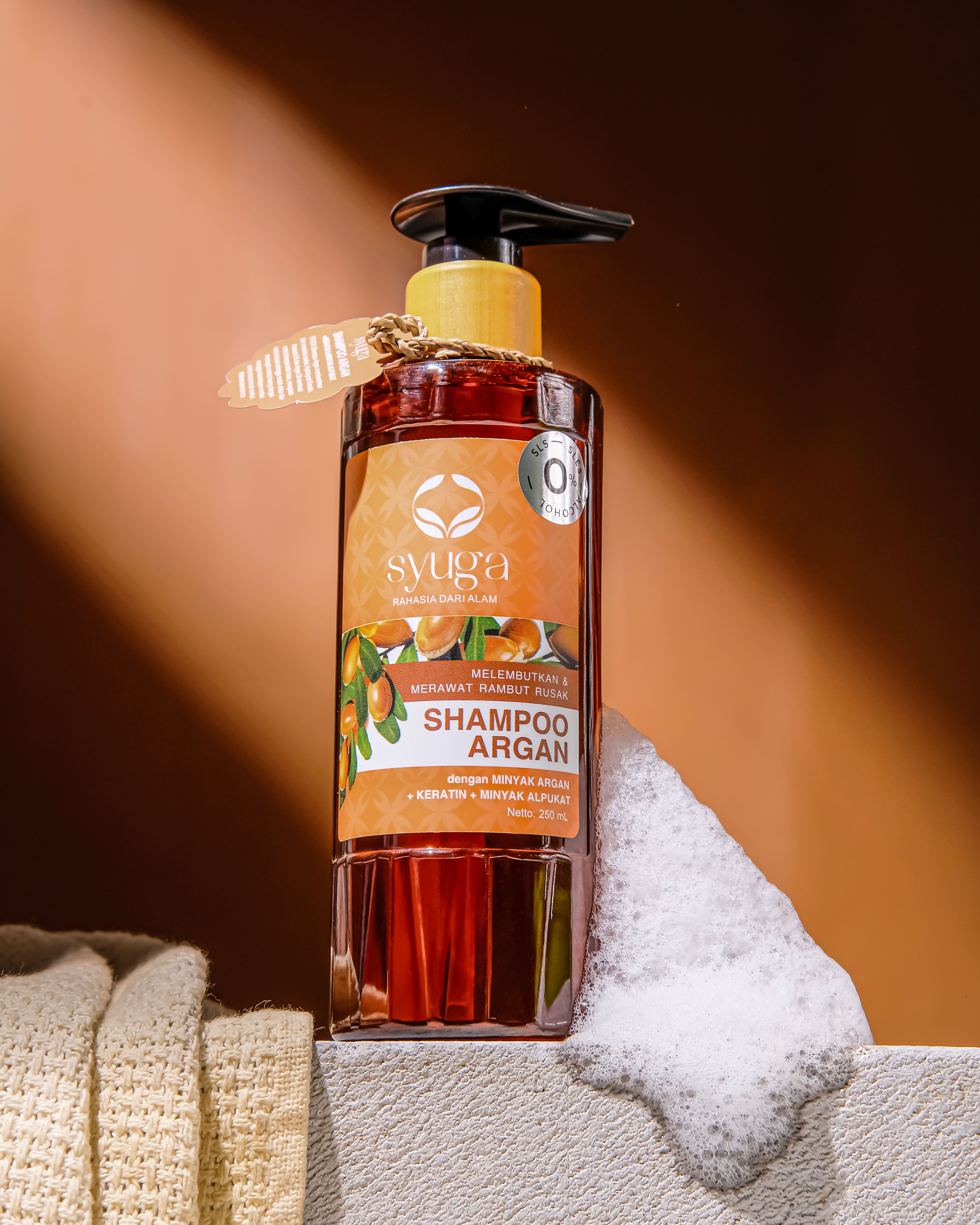 Syuga Shampoo Argan (Anti Ketombe) 250ml - Sampo Non-SLS dengan 8x Active Moisturizer